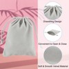 Unique Bargains Mini Smooth Soft Christmas Satin Bags with Drawstring 20 Pcs - 3 of 4