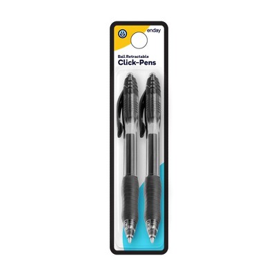 5pk Retractable Ballpoint Pens Set Black - Yoobi™ : Target