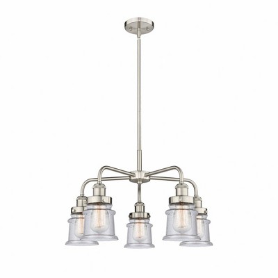 Canton - 5 Light Stem Hung Chandelier In Industrial Style-14.5 Inches Tall and 23.25 Inches Wide