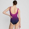 Lands' End Women's D-Cup Slender Tummy Control Chlorine Resistant V-neck Wrap One Piece Swimsuit - 2 of 4