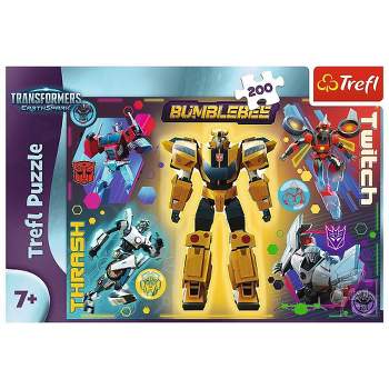 Trefl Transformers Jigsaw Puzzle - 200pc: Creative Thinking, Gender Neutral, Fantasy Theme, Cardboard Material