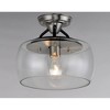 Maxim Lighting Goblet 1 - Light Semi-Flush Mount in  Black/Satin Nickel - 2 of 2