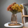 Sullivans 8" Ribbed Amber Glass Vase - 2 of 4