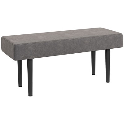 Homcom 39 25 End Of Bed Bench Upholstered Entryway Bench With Steel   GUEST 39b65def 0b70 4fc9 A52f Adadadb296e2