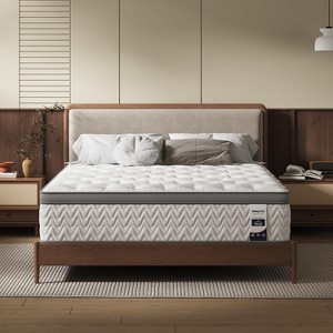 ORRD 8 Inch Twin Mattress, Foam & Bonnell Springs Hybrid Mattresses, Fiberglass Free - No Odor - 1 of 4