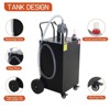 45 Gallon Fuel Caddy with Manual Pump, Heavy Duty Gasoline & Diesel Transfer Tank on Wheels - 4 of 4
