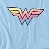 Wonder Woman Easter Logo Kids T-Shirt For Youth Light Blue - 3 of 4