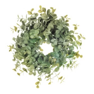 Sullivans Artificial Ecalyptus Accent Wreath 12"H Brown - 1 of 2