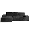 XIZZI Modular Left/Right Chaise Sectional Sofa, Quick-Ship Synthetic Leather or 4 Shimmer Fabric | Zero Assembly | High Density Foam & Pocket Springs - 3 of 4