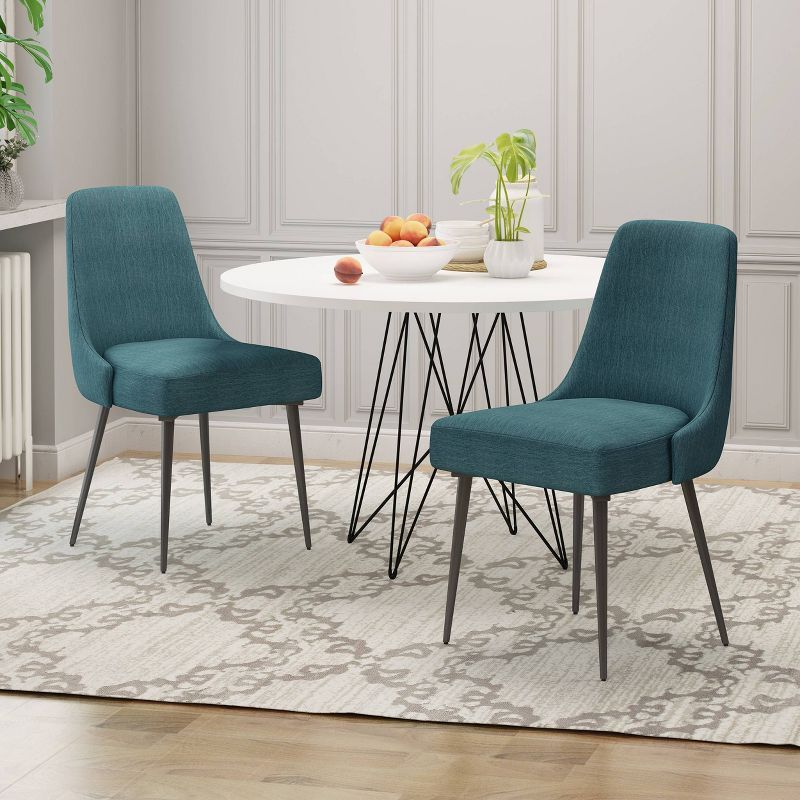 Set of 2 Alnoor Modern Dining Chairs - Christopher Knight Home, 3 of 9
