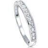 Pompeii3 1/2 Ct Diamond Channel Set Wedding Ring 10k White Gold - 4 of 4