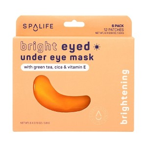 SpaLife Bright Eyed Brightening Undereye Face Mask - 6pk - 1 of 4