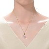 Guili 1.50ctw 14k Gold Plated Lab-Created Moissanite Trapeze Pendant Necklace - image 3 of 3