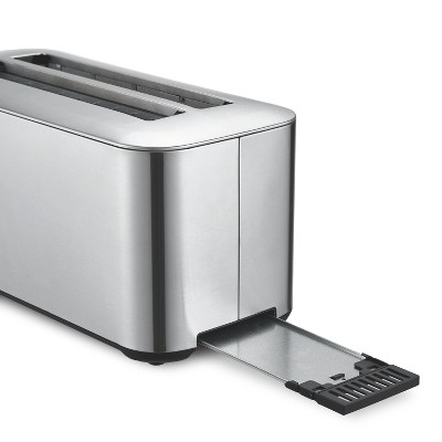 Salton Stainless Steel Digital 4-Slice Long Slot Toaster