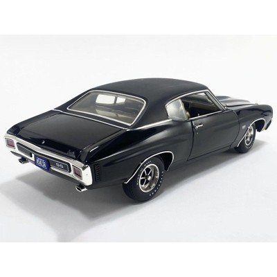 1970 Chevrolet Chevelle SS 454 Black and Gold 1/18 Diecast Model Car