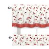 GoodGram Montauk Accents Spring Cherries & Polka Dots Complete 3 Pc. Kitchen Curtain Tier & Valance Set - 58 in. W x 14 in. L - 3 of 3