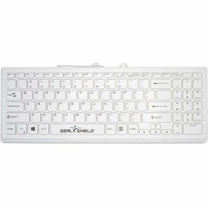 Seal Shield Cleanwipe Pro Waterproof Keyboard, White SSWKSV101PR - 1 of 1