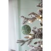 NAYSAYE Party Decoration and Accessories Christmas Ball Hanging Ornament Set for Holiday Celebration and Christmas, Green, 3.9"*3.9"*0.28" - 2 of 4
