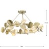 Progress Lighting, Laurel Collection, 6-Light Chandelier, Gilded Silver, Hand-Painted Leaves - 4 of 4