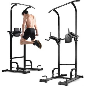 Pull Up Bar Free Standing – Power Tower Dip Station, Adjustable Calisthenics Equipment, 440lbs Capacity, Home Gym Strength Training Play22usa - 1 of 4