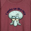Women's - SpongeBob SquarePants - I Woke Up Like This Lightweight French Terry Wide Neck Long Sleeve Shirt - 2 of 4