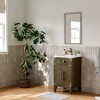 Cesicia Black Oak Cabinet with Solid Wood Frame, Carb P2 Plywood Body, 2 Drawers, and Soft-Closing Hardware - 4 of 4