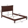 AFI Furnishings Metro Full Traditional Bed with Open Footboard and Turbo Charger in Walnut - 2 of 4