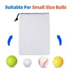 GSE 12x18" Mesh Drawstring Bag with Lock for Baseball, Softball, Tennis, Pickleball Ball, Golf Ball, Beach, Laundry - 2 of 4