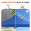 10 x 10Ft Pop Up Canopy Tent Easy Setup Outdoor Shade Instant Portable Sun Shelter Canopy Tent for Parties Camping Beach - 3 of 4