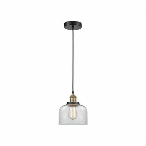 Bell - 1 Light Cord Hung Mini Pendant In Modern Style-9.5 Inches Tall and 8 Inches Wide - 1 of 1