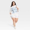 Women's Self Love Club Graphic Hoodie Sweatshirt - White - image 3 of 3