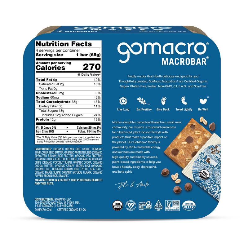 GoMacro Oatmeal Chocolate Chip MacroBar, 3 of 9