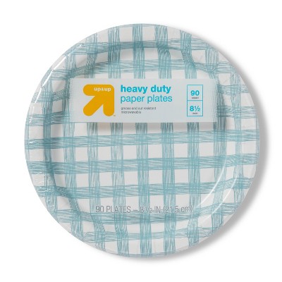 Line Plaid Paper Plate 8.5" - 90ct - up & up™