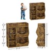 Whizmax Brown 5-Cubby Kid's Bookcase and Bookshelf, Multi Toy Storaage Cabinet for Storage Books and Toys, for Playroom, Bedroom and Children's Room - 2 of 4