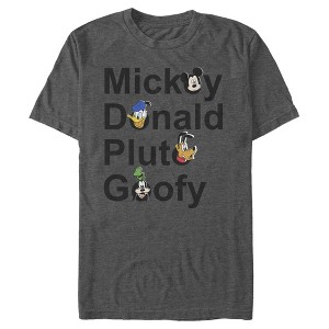 Men's Mickey & Friends Mickey Mouse Best Friend Names T-Shirt - 1 of 4