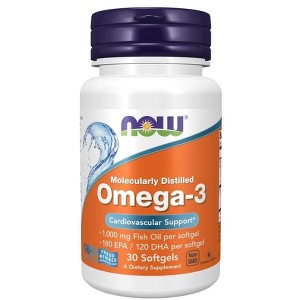 Omega-3 1,000 mg by Now Foods  -  30 Softgel - 1 of 2