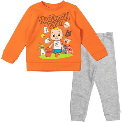 CoComelon Cody JJ Fleece Pullover Sweatshirt and Jogger Pants Set Infant to Toddler