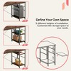 Bestier 55'L-Shaped Corner Computer Desk With Storage Shelf, 3 Cable Holes - 4 of 4