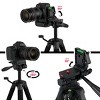 Creative Mark Apex Tripod for Camera - Lightweight Aluminum Camera Tripod Stand with 360° Pan, 90° Forward Backward & Side Tilt, Adjustable Height, - 4 of 4