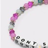 Little Words Project Don't Settle Beaded Bracelet - Pink - 3 of 4