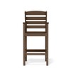 Hyleory 2-Piece HDPE Outdoor Plastic Bar Stool Set with Armrests - 3 of 4