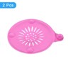 Unique Bargains Round Anti-Slip Bathroom with Suction Cups Drain Protector - 3 of 4