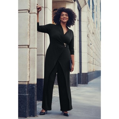 Avenue Glamour Wrap Front Jumpsuit - image 5