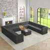 163.39" Modern Minimalist Corduroy U-Shape Modular Sectional Sofa, No Assembly Needed, 12-piece Free Combination Sofa - 2 of 4