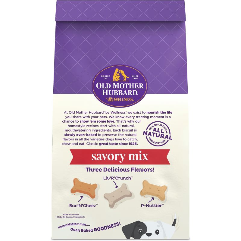 Old Mother Hubbard by Wellness - Extra Tasty Assortment Mini with Carrot, Apple, Liver, Cheese, Peanut Butter and Bacon Flavor Dog Treats - 20oz, 3 of 6