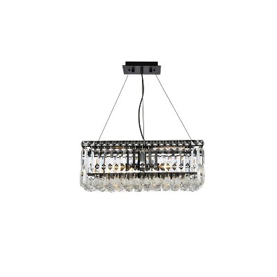 Elegant Lighting Maxime 20 inch black chandelier