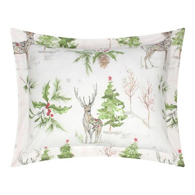 Sleigh Bells King Cotton Holiday Duvet Cover Set