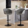 TOAOTBNBO 360° Swivel Bar Stool with Ergonomic Backrest, Minimalist Barstools with Adjustable Seat Kitchen Island Bar Chair, Gray - 4 of 4