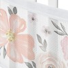 Sweet Jojo Designs + BreathableBaby Breathable Mesh Crib Liner Girl Watercolor Floral Pink Grey and White - 4 of 4