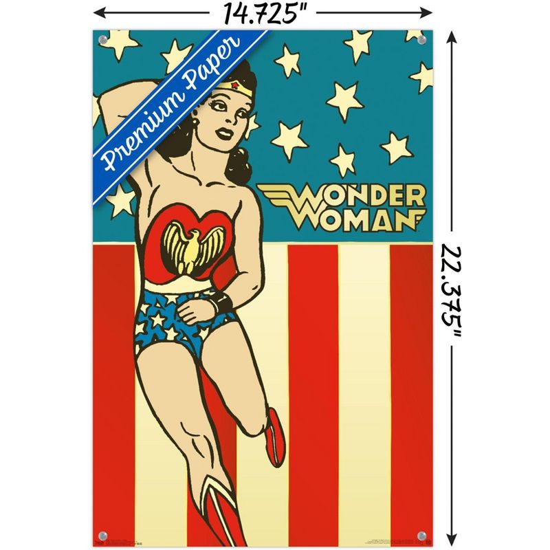 Trends International DC Comics - Wonder Woman - VIntage Unframed Wall Poster Prints, 3 of 7